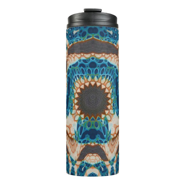 Bouteilles Isothermes Turquoise Gold Sun Southwestern Art (Devant)