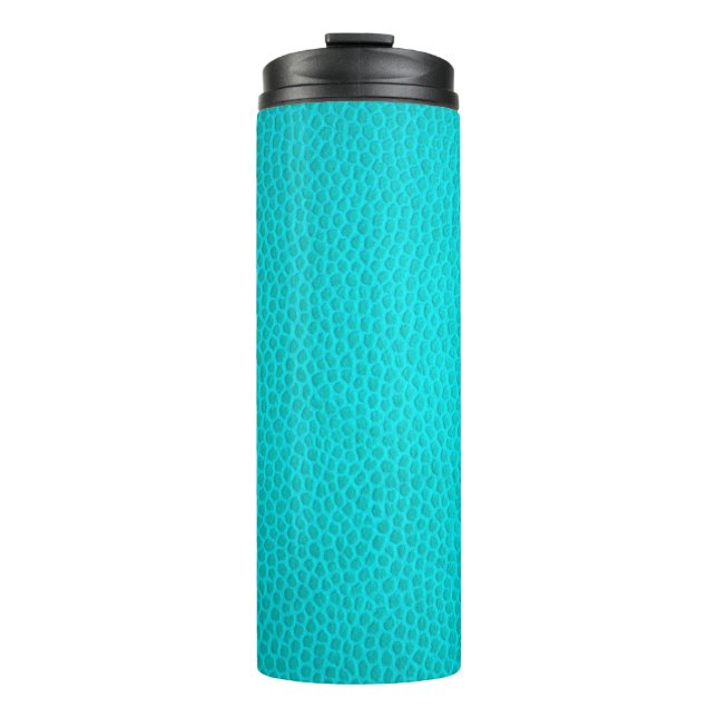 Bouteilles Isothermes Turquoise leather skin texture skin (Devant)