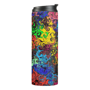 Bouteilles Isothermes Twirlers colorés Abstraits /