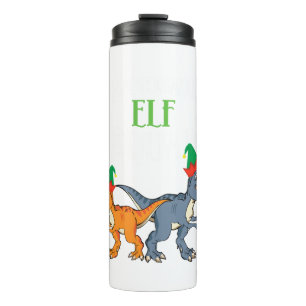 Bouteilles Isothermes Tyrannosaurus Elf Squad Xmas T-Rex Dinosaur Christ