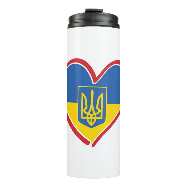 Bouteilles Isothermes Ukraine - Coeur (Devant)
