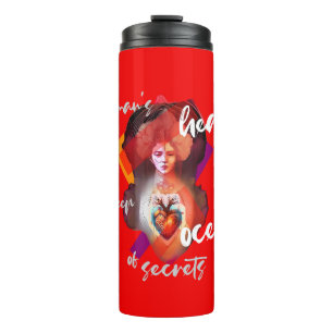 Bouteilles Isothermes Un coeur de femme rouge