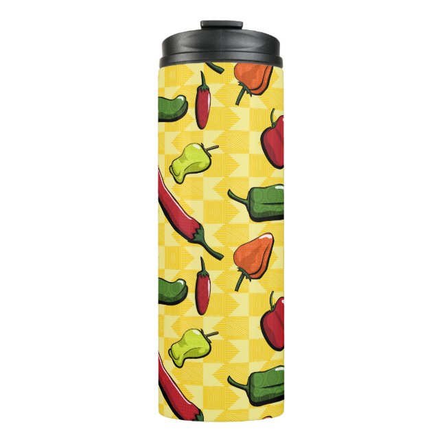 Bouteilles Isothermes Un Monde de poivrons thermale Tumbler (Devant)