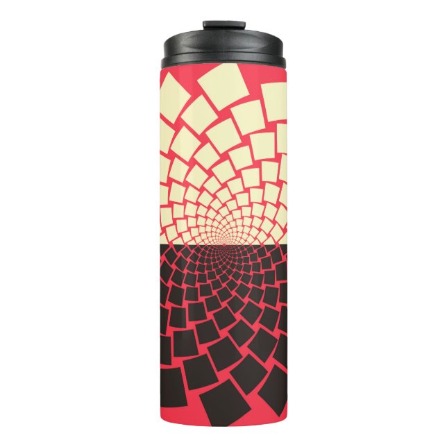 Bouteilles Isothermes Une fleur stylisée émergeant de l'eau, ou d'une mo (Devant)