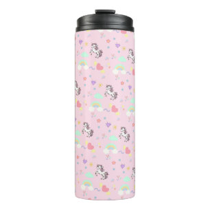 Bouteilles Isothermes Unicorne rose magique princesse fille d'anniversai