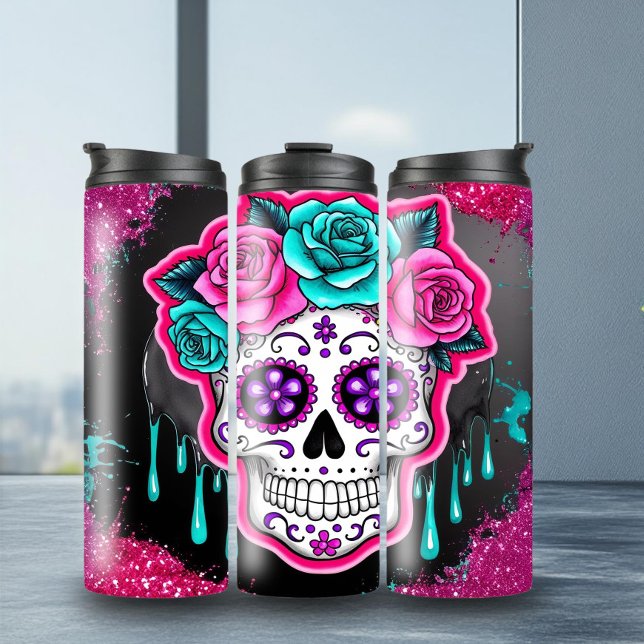 Bouteilles Isothermes Unique crâne à sucre (Créateur téléchargé)
