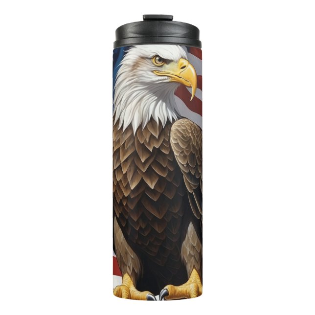 Bouteilles Isothermes *~* USA Drapeau EAGLE Patriotique Bold America AP1 (Devant)