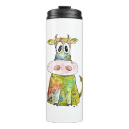 Bouteilles Isothermes Vache blanche couleur blanc mignon