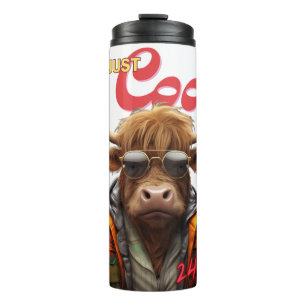 Bouteilles Isothermes Vache Highlander "Je suis juste Cool" 24/7