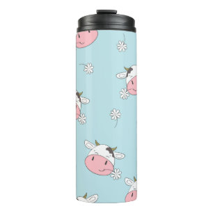 Bouteilles Isothermes Vaches mignonnes sans couture motif. dossier enfan