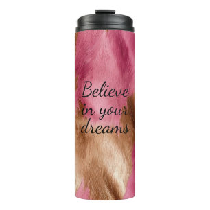 Bouteilles Isothermes Vachette de cowgirl en or rose de l'Ouest