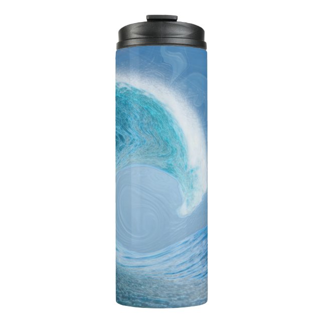Bouteilles Isothermes Vague Bleue Artistique (Devant)
