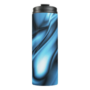 Bouteilles Isothermes Vague de soie bleue