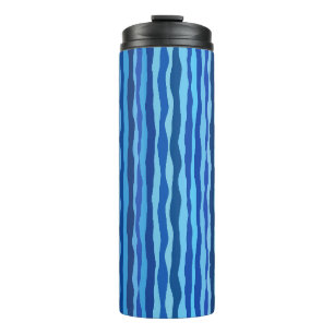 Bouteilles Isothermes Vagues de bleu cyan marine cobalt bleu ciel