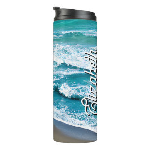 Bouteilles Isothermes Vagues de la mer de la plage