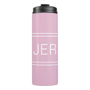 Bouteilles Isothermes Vaisselle avec Initiales Monogrammes Chic Féminin 