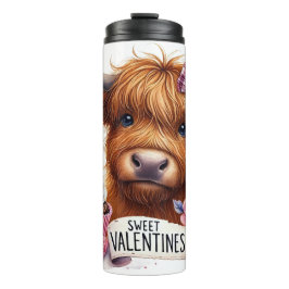 Bouteilles Isothermes Valentines Day Sweet Highland Cow Thermal Tumbler