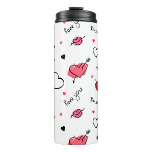 Bouteilles Isothermes Valentine's Hearts Arrow sans couture