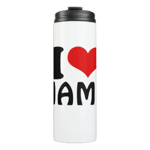 Bouteilles Isothermes Valentines personnalisables Jour J'aime Coeur Pers
