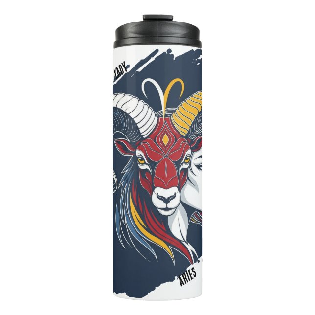 Bouteilles Isothermes Vaso Térmico Lady Aries - Zodíaco Mujer  (Devant)