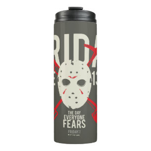 Bouteilles Isothermes Vendredi 13   Armes - Masque de hockey