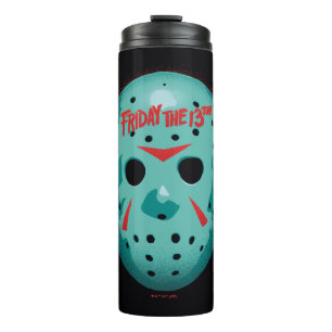 Bouteilles Isothermes Vendredi 13   Graphique de masque de hockey bleu