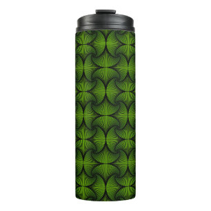 Bouteilles Isothermes Ventilateur de saint 3D géométrique graphique vert