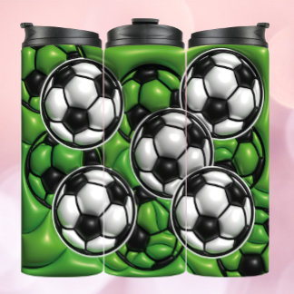 Bouteilles Isothermes Ventilateur de soccer 3D à effet gonflé thermique