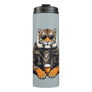 Bouteilles Isothermes Verre de bière de tigre cool - Unique Design anima