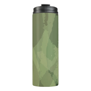Bouteilles Isothermes Vert, cool, aquarelle tendance motif abstrait