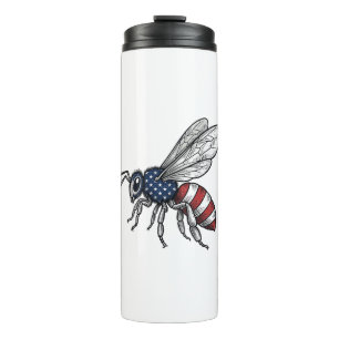 Bouteilles Isothermes Vêtement graphique vectoriel abeille patriotique v