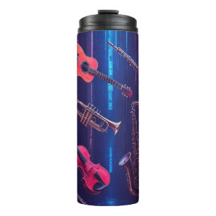 Bouteilles Isothermes Vibes de musique néon – Instruments de musique col