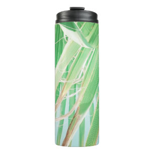 Bouteilles Isothermes Vibes d'été Palm Tree Feuilles Pale Green