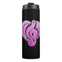 Vibrations Amour musical Coeur rose Note DJ