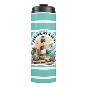 Bouteilles Isothermes Vie de plage Phare Tropical