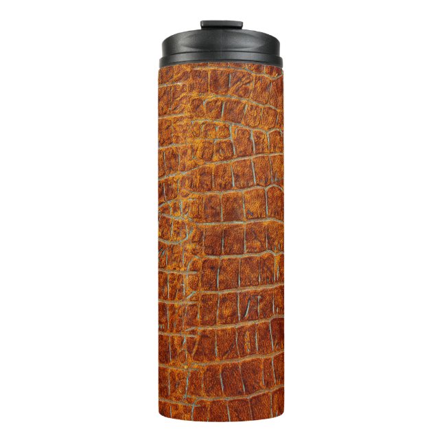 Bouteilles Isothermes Vieil brun cuir animal texture (Devant)