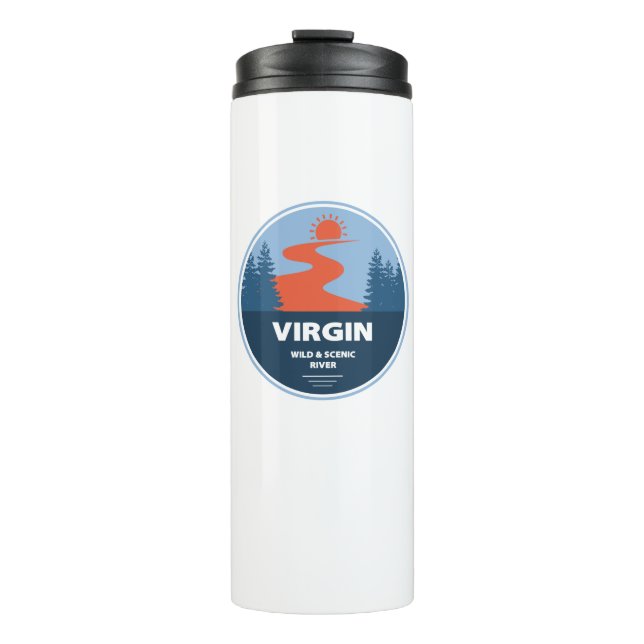Bouteilles Isothermes Vierge sauvage et rivière Pittoresque Utah (Devant)