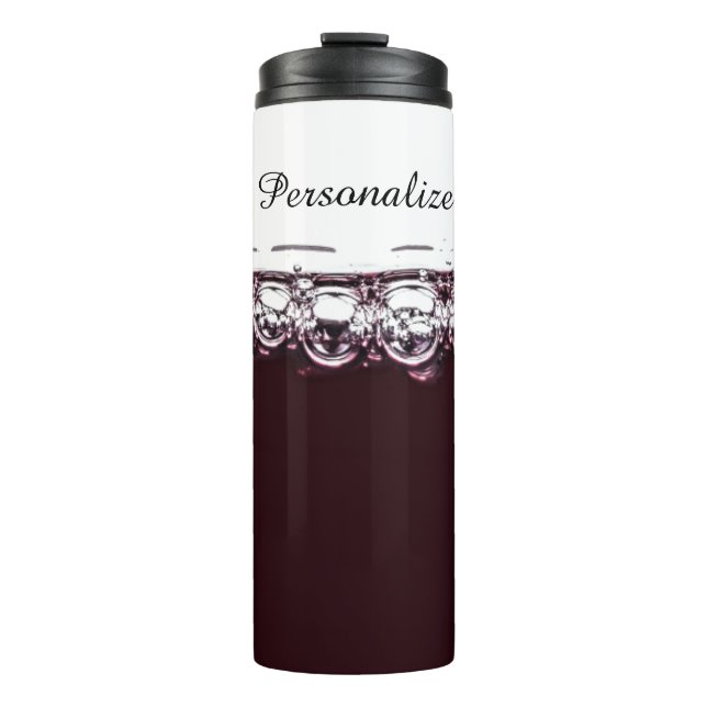 Bouteilles Isothermes Vin rouge élégant violet blanc (Devant)