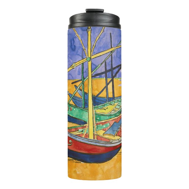 Bouteilles Isothermes Vincent van Gogh - Bateaux de pêche sur la plage (Devant)