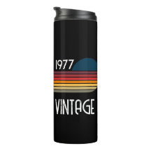 Vintage 1977 Rayure Rétro Soleil