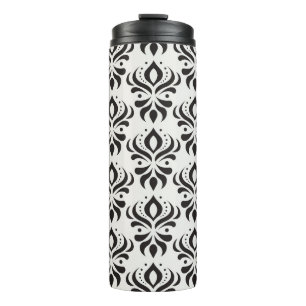 Bouteilles Isothermes Vintage damassé floral sans couture motif. Tablett