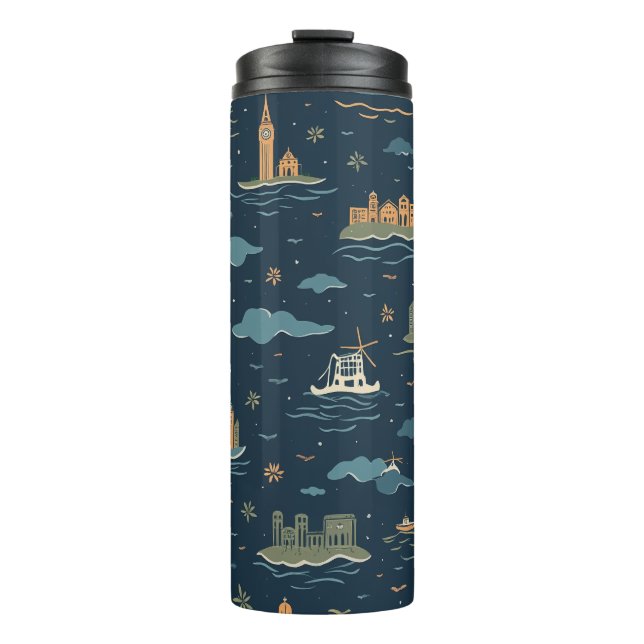 Bouteilles Isothermes Vintage Travel Design Tumblers (Devant)