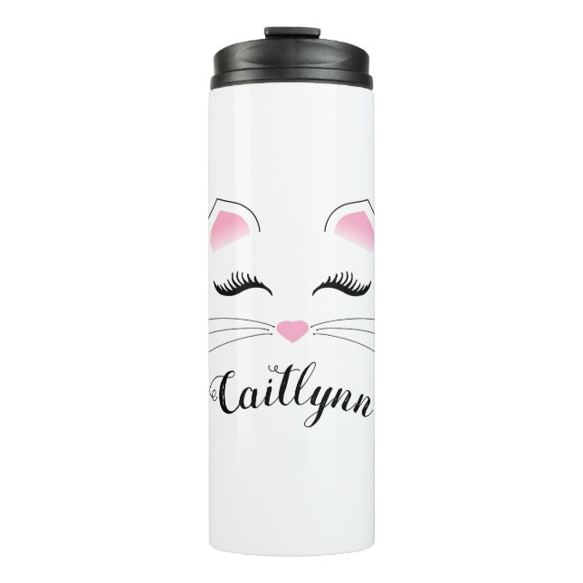 Bouteilles Isothermes Visage de Glam Cat (Devant)