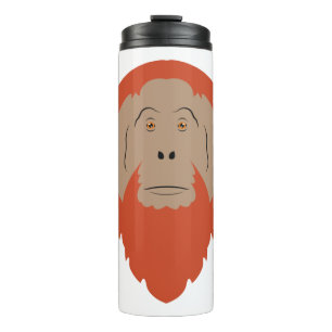 Bouteilles Isothermes Visage d'orang-outan
