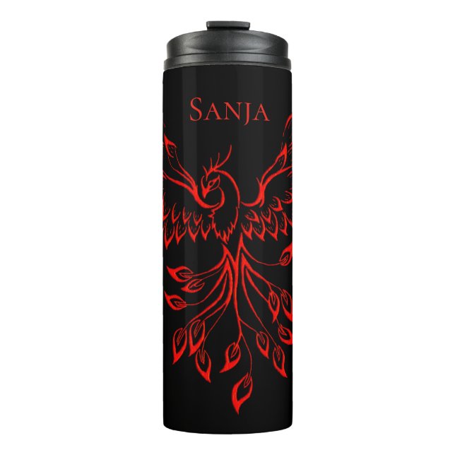 Bouteilles Isothermes Vol rouge d'un Phoenix personnalisé (Devant)