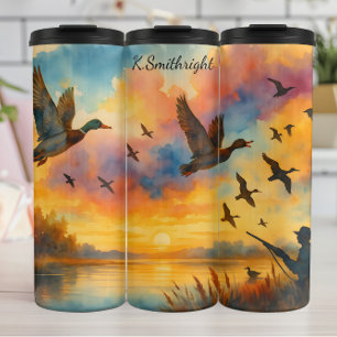 Bouteilles Isothermes Vol Sunset Sky Chasseur de canard
