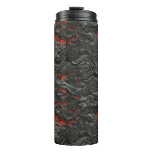 Bouteilles Isothermes Volcan de lave molle noir et rouge