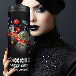 Bouteilles Isothermes Vos chats dans les ovnis Chats dans l'espace Perso