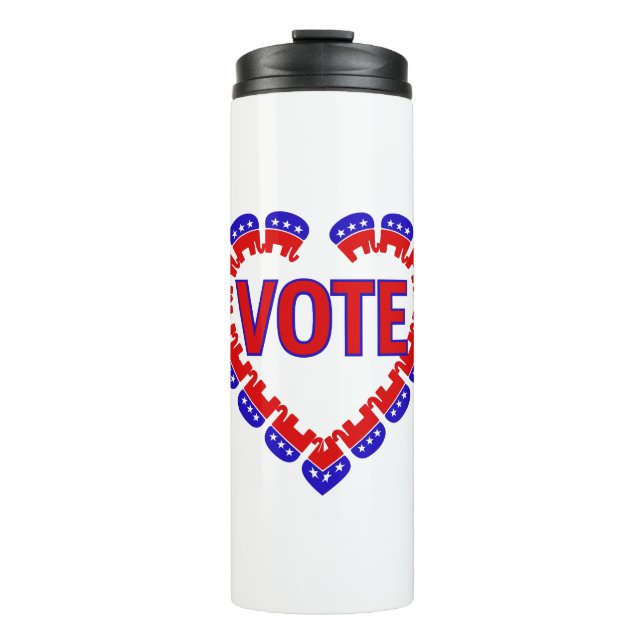Bouteilles Isothermes voter l'éléphant républicain (Devant)