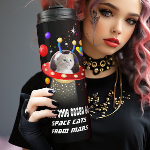Bouteilles Isothermes Votre chat dans UFO Kitten Chat dans l'espace Pers
